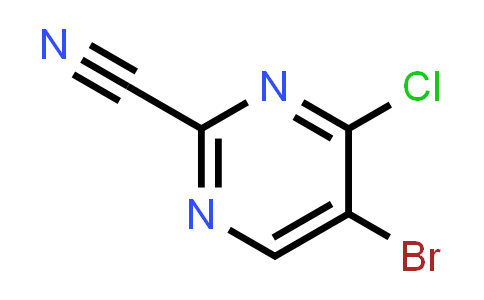 CAS No. 1824269-98-8, 5-Bromo-4-chloropyrimidine-2-carbonitrile