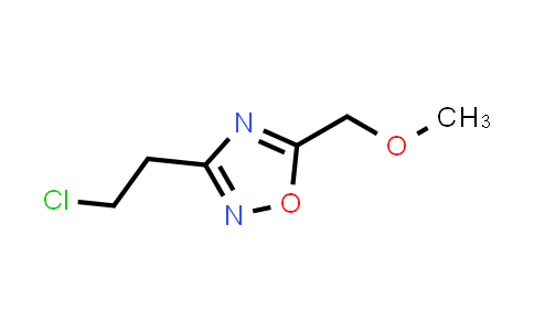 CAS No. 1824274-24-9, 3-(2-Chloroethyl)-5-(methoxymethyl)-1,2,4-oxadiazole
