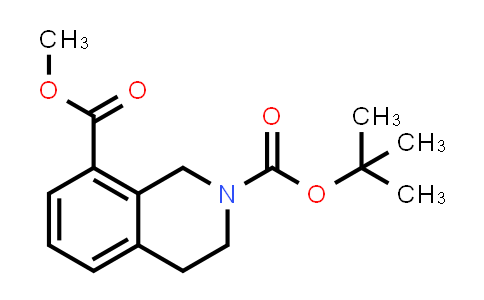 CAS No. 1824285-72-4, 2,8(1H)-Isoquinolinedicarboxylic acid, 3,4-dihydro-, 2-(1,1-dimethylethyl) 8-methyl ester