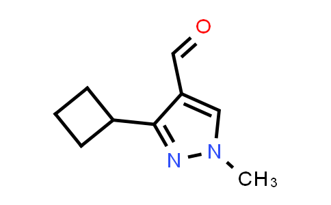 CAS No. 1824343-92-1, 3-Cyclobutyl-1-methyl-1H-pyrazole-4-carbaldehyde