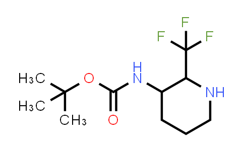 CAS No. 1824347-45-6, tert-Butyl (2-(trifluoromethyl)piperidin-3-yl)carbamate