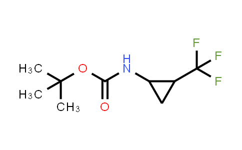 CAS No. 1824534-89-5, tert-Butyl N-[2-(trifluoromethyl)cyclopropyl]carbamate