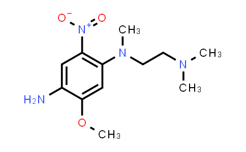 CAS No. 1825288-95-6, N1-(2-(Dimethylamino)ethyl)-5-methoxy-N1-methyl-2-nitrobenzene-1,4-diamine
