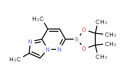 CAS No. 1825352-86-0, 2,8-Dimethyl-6-(4,4,5,5-tetramethyl-1,3,2-dioxaborolan-2-yl)imidazo[1,2-b]pyridazine
