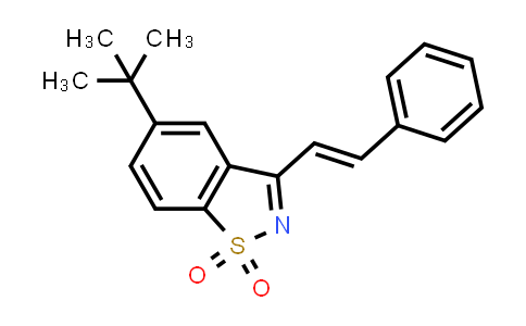 CAS No. 1827685-24-4, (E)-5-(tert-Butyl)-3-styrylbenzo[d]isothiazole 1,1-dioxide