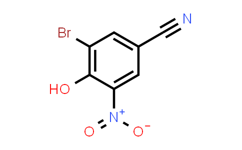 CAS No. 1828-58-6, 3-bromo-4-hydroxy-5-nitrobenzonitrile