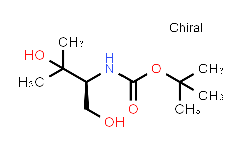CAS No. 182958-73-2, tert-Butyl (S)-(1,3-dihydroxy-3-methylbutan-2-yl)carbamate
