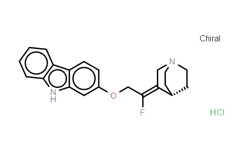 MC534215 | 182959-33-7 | 9H-咔唑，2-[（2E）-2-（1-氮杂双环[2.2.2]辛-3-亚基）-2-氟乙氧基]-，一盐酸盐