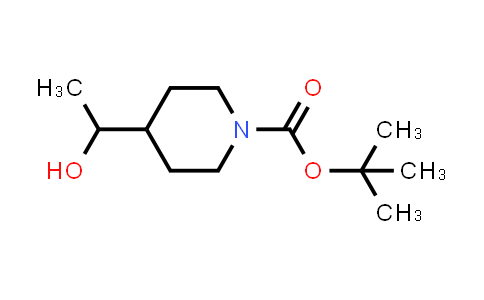 CAS No. 183170-69-6, tert-Butyl 4-(1-hydroxyethyl)piperidine-1-carboxylate
