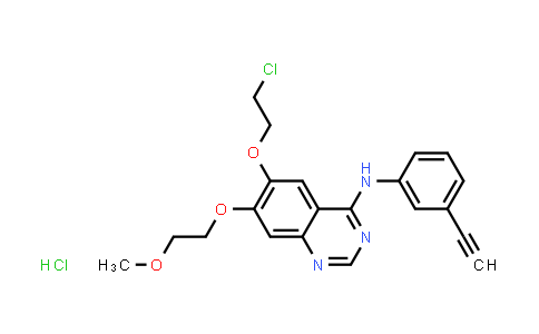 CAS No. 183320-04-9, 6-(2-Chloroethoxy)-N-(3-ethynylphenyl)-7-(2-methoxyethoxy)quinazolin-4-amine hydrochloride
