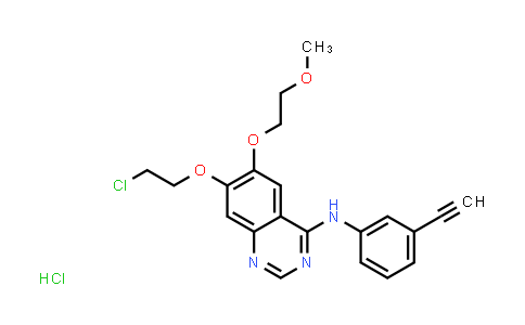 CAS No. 183320-19-6, 7-(2-Chloroethoxy)-N-(3-ethynylphenyl)-6-(2-methoxyethoxy)quinazolin-4-amine hydrochloride