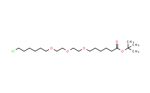 MC534307 | 1835705-79-7 | Hexanoic acid, 6-[2-[2-[(6-chlorohexyl)oxy]ethoxy]ethoxy]-, 1,1-dimethylethyl ester