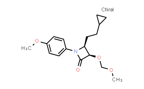 CAS No. 1835745-17-9, (3R,4S)-4-(2-Cyclopropylethyl)-3-(methoxymethoxy)-1-(4-methoxyphenyl)azetidin-2-one