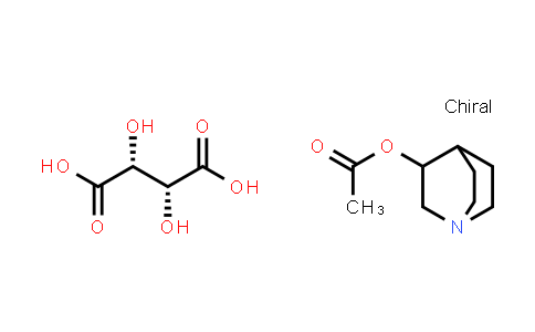 CAS No. 183736-31-4, quinuclidin-3-yl acetate (2R,3R)-2,3-dihydroxysuccinate