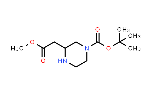 CAS No. 183742-33-8, tert-Butyl 3-(2-methoxy-2-oxoethyl)piperazine-1-carboxylate