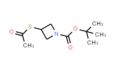 CAS No. 183800-74-0, tert-Butyl 3-(acetylthio)azetidine-1-carboxylate