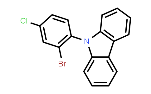 CAS No. 1838683-77-4, 9-(2-Bromo-4-chlorophenyl)-9H-carbazole