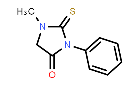 CAS No. 18391-77-0, 1-Methyl-3-phenyl-2-thioxo-4-imidazolidinone
