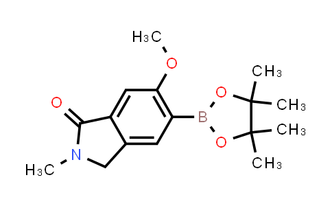 CAS No. 1840966-84-8, 6-Methoxy-2-methyl-5-(4,4,5,5-tetramethyl-1,3,2-dioxaborolan-2-yl)isoindolin-1-one