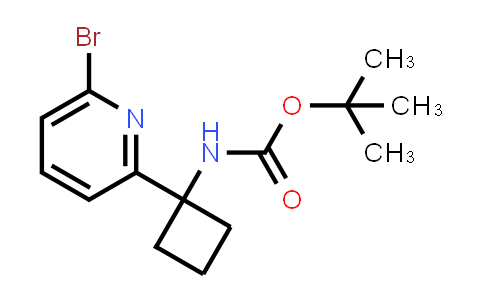 CAS No. 1841081-49-9, tert-Butyl (1-(6-bromopyridin-2-yl)cyclobutyl)carbamate