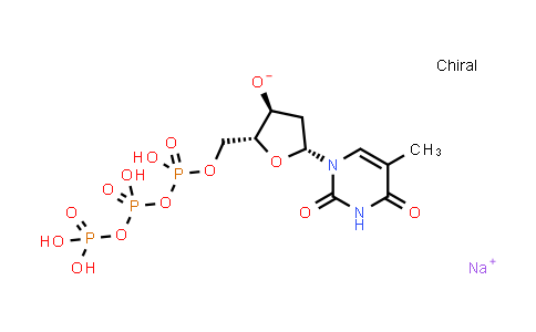 CAS No. 18423-43-3, Sodium (2R,3S,5R)-2-(((hydroxy((hydroxy(phosphonooxy)phosphoryl)oxy)phosphoryl)oxy)methyl)-5-(5-methyl-2,4-dioxo-3,4-dihydropyrimidin-1(2H)-yl)tetrahydrofuran-3-olate