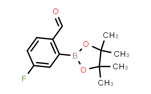 CAS No. 1844839-22-0, 4-Fluoro-2-(4,4,5,5-tetramethyl-1,3,2-dioxaborolan-2-yl)benzaldehyde