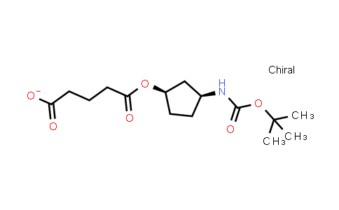 CAS No. 1846582-34-0, Pentanedioic acid, 1-[(1R,3S)-3-[[(1,1-dimethylethoxy)carbonyl]amino]cyclopentyl] ester