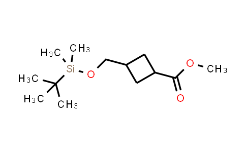 CAS No. 1848239-63-3, Methyl 3-(((tert-butyldimethylsilyl)oxy)methyl)cyclobutane-1-carboxylate