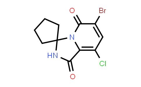CAS No. 1849592-05-7, 6'-Bromo-8'-chloro-1'H-spiro[cyclopentane-1,3'-imidazo[1,5-a]pyridine]-1',5'(2'H)-dione