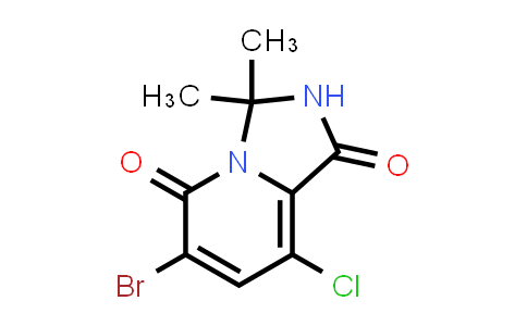 CAS No. 1849592-09-1, 6-Bromo-8-chloro-3,3-dimethyl-2,3-dihydroimidazo[1,5-a]pyridine-1,5-dione