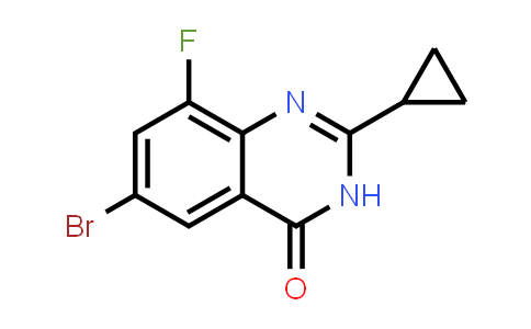 CAS No. 1849606-37-6, 6-Bromo-2-cyclopropyl-8-fluoroquinazolin-4(3H)-one