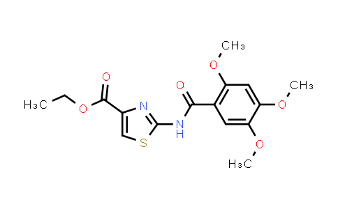 CAS No. 185105-98-0, 4-Thiazolecarboxylic acid, 2-[(2,4,5-trimethoxybenzoyl)amino]-, ethyl ester