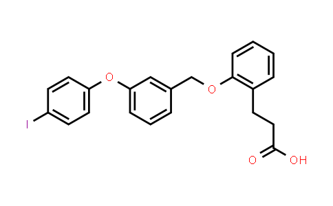 CAS No. 1852602-23-3, 3-(2-((3-(4-Iodophenoxy)benzyl)oxy)phenyl)propanoic acid