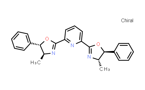 CAS No. 185346-20-7, 2,6-Bis((4S,5S)-4-methyl-5-phenyl-4,5-dihydrooxazol-2-yl)pyridine