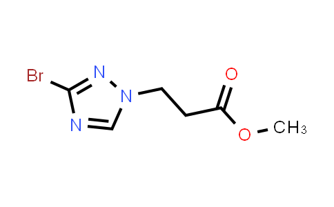 CAS No. 1855891-01-8, Methyl 3-(3-bromo-1H-1,2,4-triazol-1-yl)propanoate