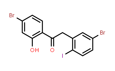 CAS No. 1855942-69-6, Ethanone, 1-(4-bromo-2-hydroxyphenyl)-2-(5-bromo-2-iodophenyl)-