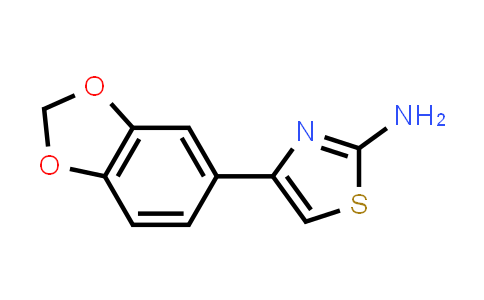 CAS No. 185613-91-6, 4-(Benzo[d][1,3]dioxol-5-yl)thiazol-2-amine