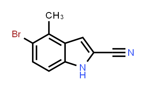 CAS No. 1857296-19-5, 5-Bromo-4-methyl-1H-indole-2-carbonitrile
