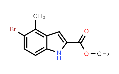 CAS No. 1857296-39-9, Methyl 5-bromo-4-methyl-1H-indole-2-carboxylate
