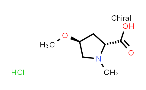 CAS No. 1860012-49-2, (2R,4S)-4-methoxy-1-methylpyrrolidine-2-carboxylic acid hydrochloride