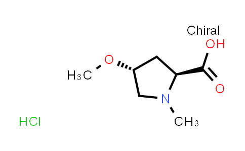 CAS No. 1860012-51-6, (2S,4R)-4-methoxy-1-methylpyrrolidine-2-carboxylic acid hydrochloride