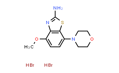CAS No. 1860028-17-6, 4-Methoxy-7-(morpholin-4-yl)-1,3-benzothiazol-2-amine dihydrobromide