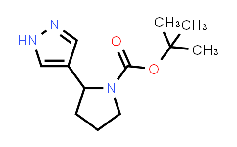 CAS No. 1860028-24-5, tert-Butyl 2-(1H-pyrazol-4-yl)pyrrolidine-1-carboxylate