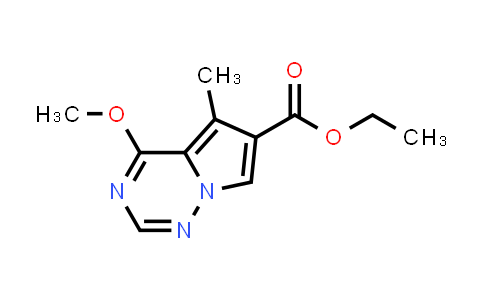 CAS No. 1860028-32-5, Ethyl 4-methoxy-5-methylpyrrolo[2,1-f][1,2,4]triazine-6-carboxylate