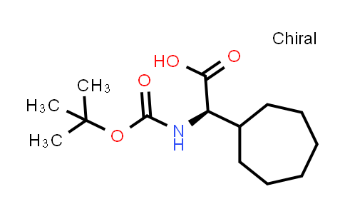 CAS No. 1860033-48-2, (2R)-2-{[(tert-Butoxy)carbonyl]amino}-2-cycloheptylacetic acid