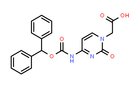CAS No. 186046-78-6, 2-(4-(((Benzhydryloxy)carbonyl)amino)-2-oxopyrimidin-1(2H)-yl)acetic acid