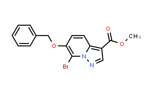 CAS No. 1860802-12-5, Methyl 6-(benzyloxy)-7-bromopyrazolo[1,5-a]pyridine-3-carboxylate