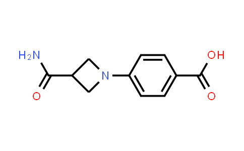 CAS No. 1861791-69-6, 4-(3-Carbamoylazetidin-1-yl)benzoic acid