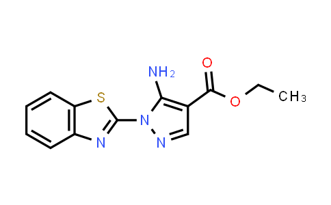 CAS No. 186340-03-4, Ethyl 5-amino-1-(1,3-benzothiazol-2-yl)-1H-pyrazole-4-carboxylate