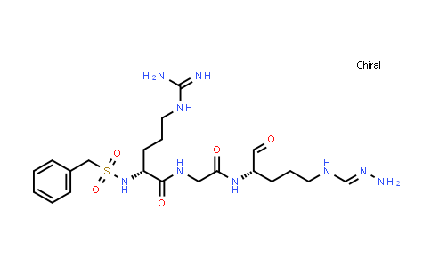 CAS No. 186369-21-1, Glycinamide, N2-[(phenylmethyl)sulfonyl]-D-arginyl-N-[(1S)-4-[(aminoiminomethyl)amino]-1-formylbutyl]- (9CI)